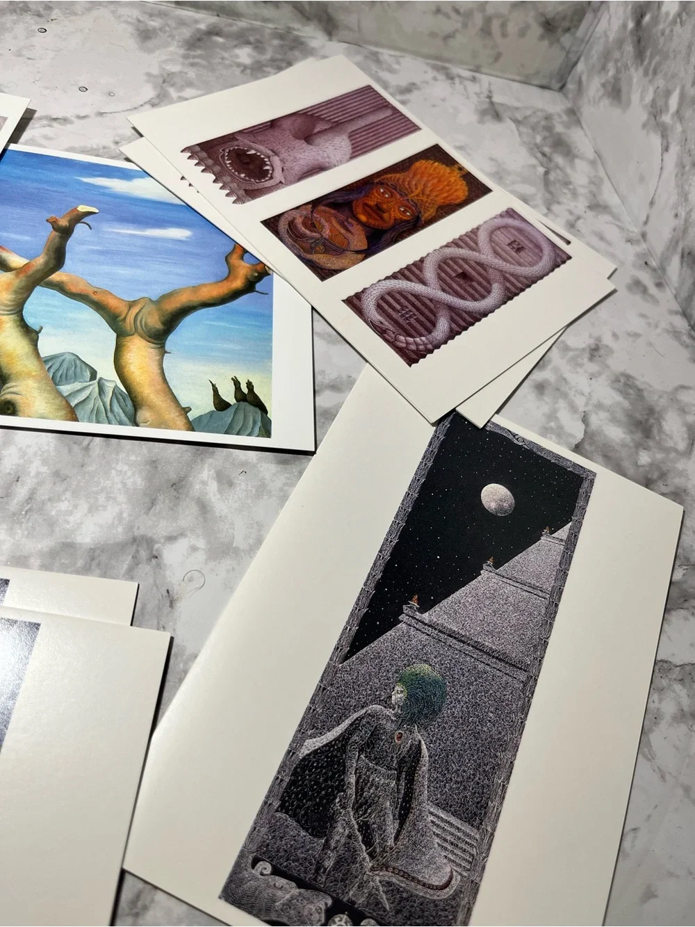 Mexican Paintings Notecards with Envelopes with Frida Kahlo & others Artwork